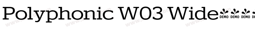 Polyphonic W03 Wide字体转换 Polyphonic W03 Wide字体转换